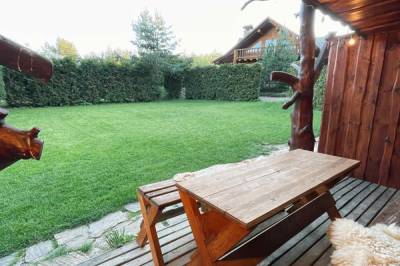 Chata Oregon - terasa so sedením, MONTANA RESIDENCE - Zrub Montana a Chata Oregon, Bystrička