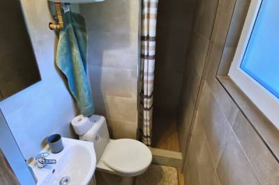 Kúpeľňa so sprchovacím kútom a toaletou, MONTANA RESIDENCE - Chata El Camino, Bystrička