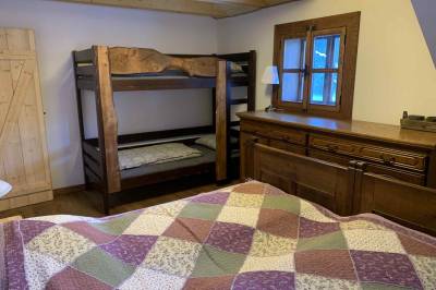 Spálňa s manželskou a poschodovou posteľou, MONTANA RESIDENCE - Chata Malá Lučivná, Párnica