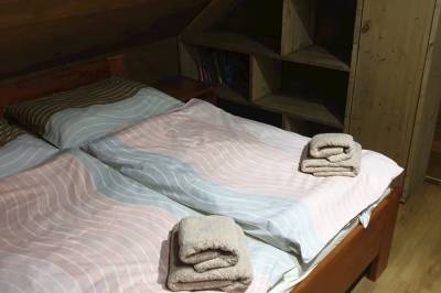 Spálňa s manželskou posteľou, Chata Veronika, Važec