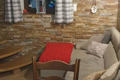 Obývačka s gaučom, Chata Veronika, Važec