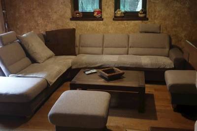 Obývačka s gaučom, Chata Terezka, Liptovská Porúbka