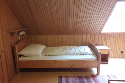 Spálňa s 1-lôžkovými posteľami, Chalupa Brucháč, Závadka nad Hronom