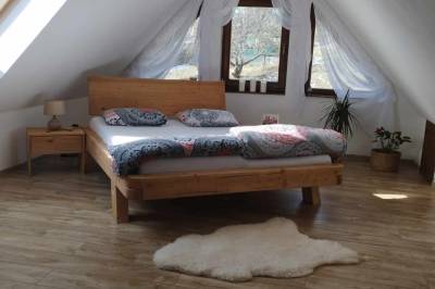 Spálňa s manželskou posteľou, Chata Filip Bukovinka, Dravce