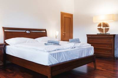 Spálňa s manželskou posteľou, Alpinum Chalet Hight Tatras, Nová Lesná