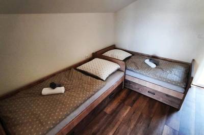 Spálňa s 1-lôžkovými posteľami, Chatka Panorama Mlynčeky, Mlynčeky