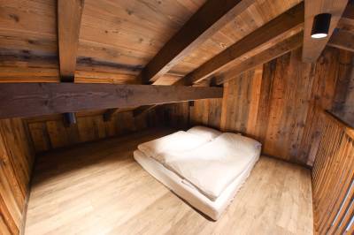 Spálňa s matracmi v podkroví, Chalet Bohemian, Zázrivá