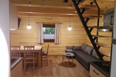 Obývačka s gaučom, Chalúpka pod Tatrami, Stará Lesná
