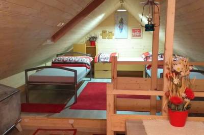 Spálňa s 1-lôžkovými posteľami, Chalupa u Zajacov, Čierny Balog