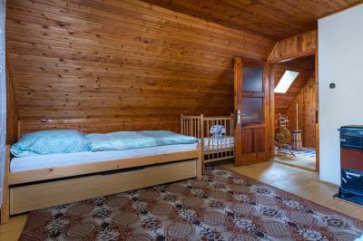 Spálňa s 1-lôžkovou posteľou, Chata Ďateľ, Pribylina