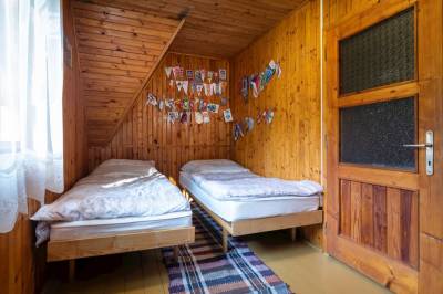 Spálňa s 1-lôžkovými posteľami, Chata Ďateľ, Pribylina