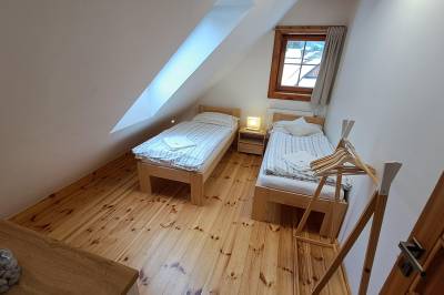 Spálňa s 1-lôžkovými posteľami, Drevenica pod Demänovskou horou, Liptovský Mikuláš
