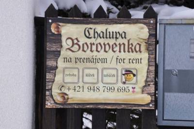 Exteriér ubytovania v obci Veľké Borové, Chalupa Borovenka, Veľké Borové