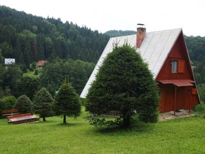 Exteriér ubytovania v obci Horná Lehota, Chata Elka, Horná Lehota