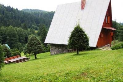 Exteriér ubytovania v obci Horná Lehota, Chata Elka, Horná Lehota