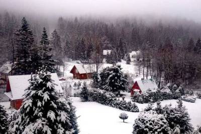 Exteriér ubytovania v obci Horná Lehota, Chata Elka, Horná Lehota