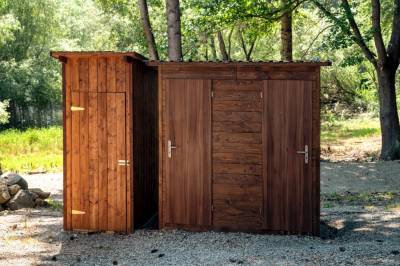 Suché WC, Mobilný domček na brehu Liptovskej Mary, Liptovská Sielnica