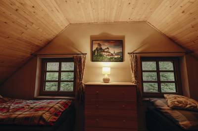 Spálňa s 1-lôžkovými posteľami, Chata Richtárka - Oravská priehrada, Námestovo