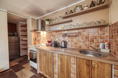 Spoločné priestory s kuchyňou-izbová časť, ZET Chalet &amp; Wellness, Vyšné Ružbachy