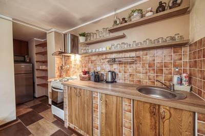 Spoločné priestory s kuchyňou-izbová časť, ZET Chalet & Wellness, Vyšné Ružbachy