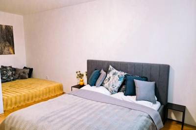 Apartmán s 1 spálňou - spálňa s manželskou posteľou, Urban bloom apartments, Liptovský Mikuláš