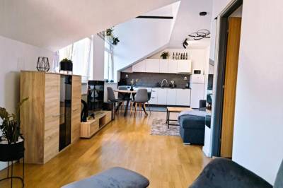 Apartmán s 1 spálňou - kuchyňa prepojená s obývačkou, Urban bloom apartments, Liptovský Mikuláš
