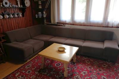 Obývačka s gaučom, Chata Krpáčovo, Horná Lehota