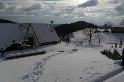 Exteriér - zima, Chata Barbora, Uhliská