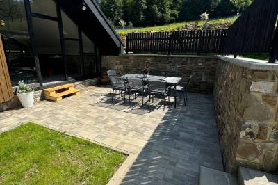 Terasa so sedením, Chata pod Cigerníkom, Matiašovce