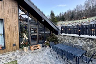 Terasa so sedením, Chata pod Cigerníkom, Matiašovce