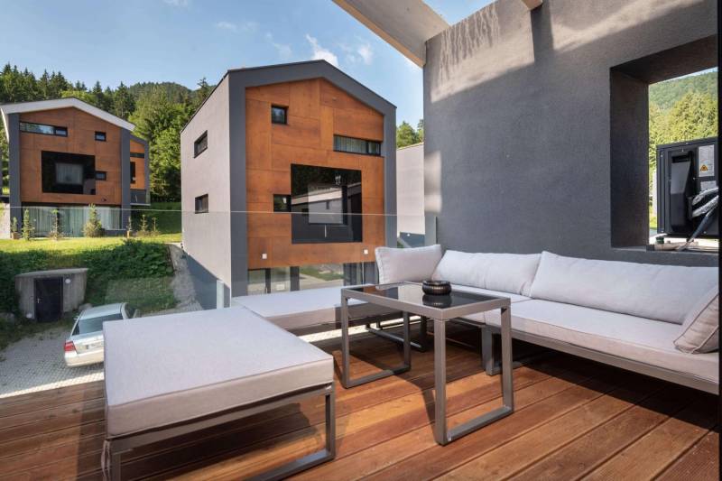 Terasa so sedením, Apartmanica Hrabovo 32-3B, Ružomberok