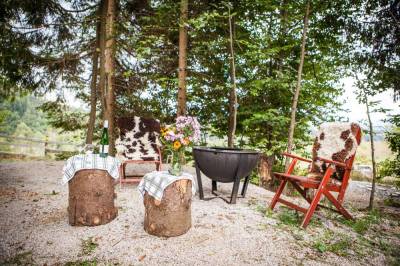 Sedenie s ohniskom, Chata Glianka 3, Brezno