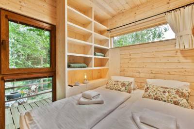 Spálňa s manželskou posteľou, Chata Glianka 3, Brezno