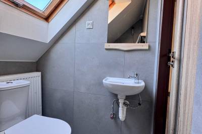 Kúpeľňa so sprchovým kútom a wc, Chata pod Horou - Nová Baňa, Nová Baňa