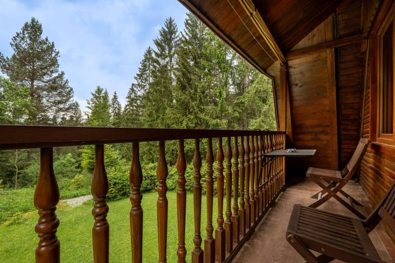 Výhľad z balkóna, Chata v Jasenovej, Jasenová