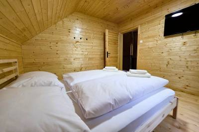Spálňa s manželskou posteľou, Chata Travel, Horná Mariková