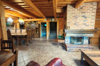 Spoločenská miestnosť s krbom, MONTANA RESIDENCE - Chata Panoráma, Belá - Dulice