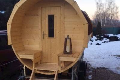 Mobilná fínska sauna, Chaty Liptov - Drevenice, Liptovský Trnovec
