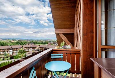 Výhľad z balkóna, AC Cactus Luxury Apartment High Tatras, Veľká Lomnica