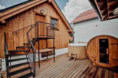 Fínska sauna a kúpacia kaďa, Chalupa u Matušáka, Oravské Veselé