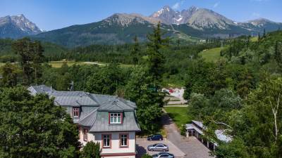 Výhľad na Lomnický štíť, AC Apartmán Lomnica 6 s výhľadom na hory, Vysoké Tatry