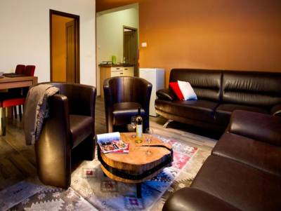 Apartmán Štandard s prístelkou - obývacia izba s kuchynkou, Rezort Čerešnový Sad & Wellness, Mengusovce