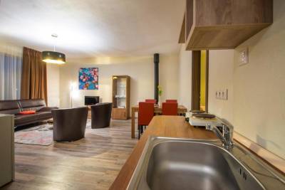 Apartmán Štandard s prístelkou - obývacia izba s kuchynkou, Rezort Čerešnový Sad & Wellness, Mengusovce