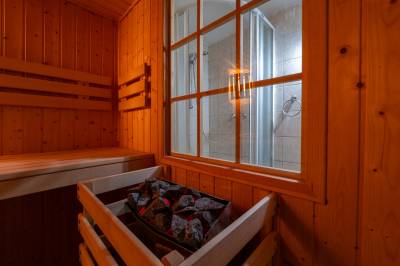 Fínska Sauna s pieckou, &quot;Vila LIMACO Jasenská Dolina&quot;, Belá - Dulice