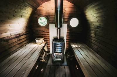 Vonkajšia fínska sauna, Vila Lampášik, Donovaly