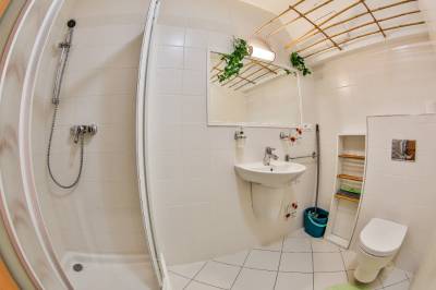 Apartmán s 1 miestnosťou - kúpeľňa so sprchovacím kútom a toaletou, Apartmánový dom Fatrapark s privátnym wellness, Ružomberok