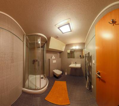 Apartmán s 2 miestnosťami - kúpeľňa so sprchovacím kútom a toaletou, Apartmánový dom Fatrapark s privátnym wellness, Ružomberok