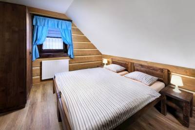 Apartmán č. 2 - spáľňa s manželskou posteľou, Chalupa Grúnik, Jezersko