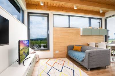 Obývačka s LCD TV, Natur Resort - Domček Standard, Veľká Lomnica