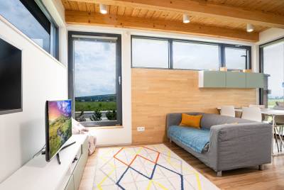 Obývačka s LCD TV, Natur Resort - Domček Standard, Veľká Lomnica